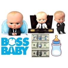 679229Z BOSS BABY imagine comestibila bebe dolari si biberon din icing 29x20cm